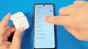 how to connect Airpods with Tecno Spark 10 Pro and view battery status