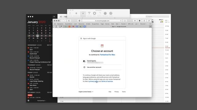Fantastical - Adding Your Google Account on Mac смотреть онлайн