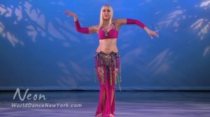 Belly Dance How to: Snake Arms / Arm Wave Move - Belly Dancing - with Neon