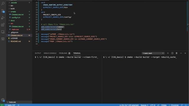 Hello, Configure File! Generating a C++ Configure File with CMake "basic_116" смотреть онлайн