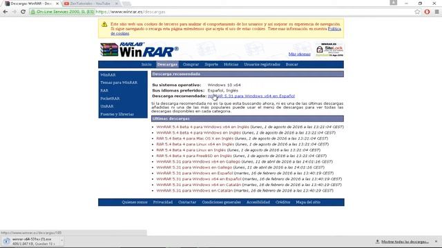 Como Descargar E Instalar Winrar Gratis Windows 10 | 2016 (Fácil Y Rápido) | смотреть онлайн