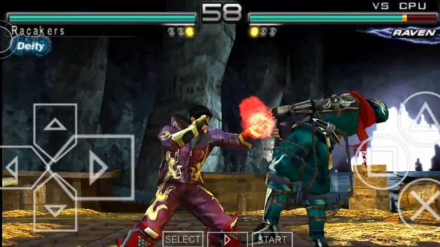 Jin vs. Raven Full Fight - Tekken 5 PPSSPP смотреть онлайн