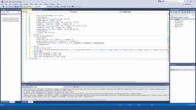 Speedcode #1 |  Rounded & Transparent border Form VB.NET