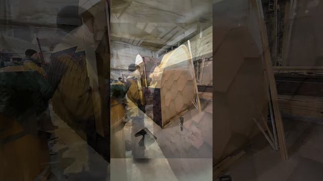 Сборка Бани Викинг по финской технологии #банябочка #баня
