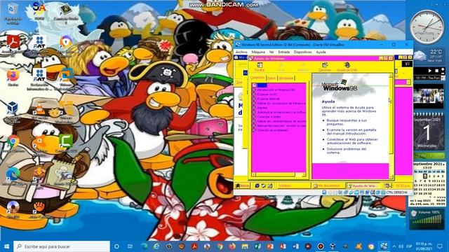 Windows98SecondEditionMEMilleniumEditionVirtualBOX XP Professional SP2 VMWare Workstation 16 Player