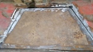 Сварной ремонт рамы старого грузового прицепа.
