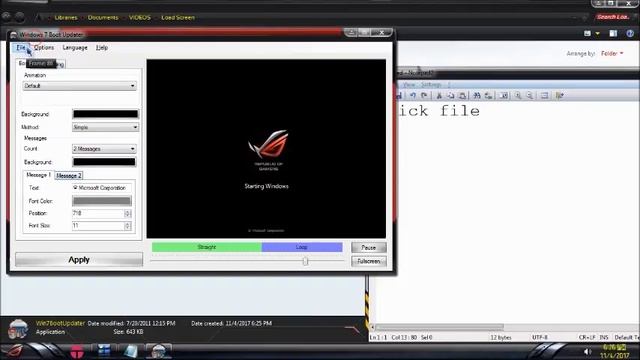 How to Change Windows 7 Boot Up Loading Screen 2017 Free смотреть онлайн