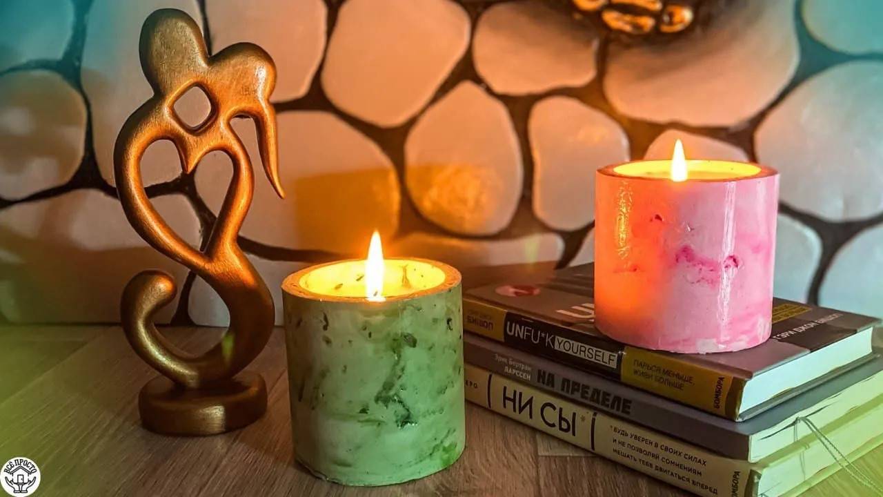 Красивый ПОДСВЕЧНИК из ГИПСА своими руками | Поделки | Plaster candle holder with your own hands смотреть онлайн