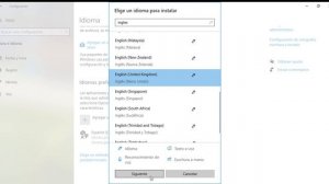 Como cambiar el idioma en windows 10