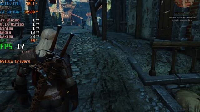 The Witcher 3, teste em Português PT-BR! GeForce 1050 (3GB) Notebook 2AME550 смотреть онлайн