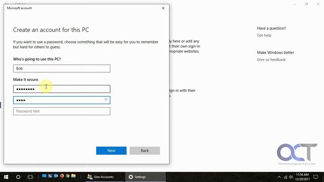Create a Local User Account in Windows 10 смотреть онлайн