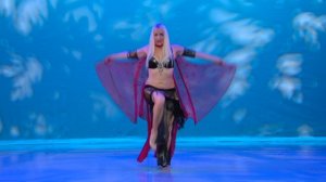 Improvisational belly dance with the wings of Isis by New York belly dance star Neon