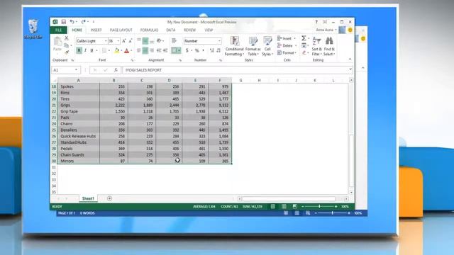 How to create a new embedded object in Microsoft® Word 2013 from an Excel file on a Windows® 8 PC смотреть онлайн