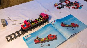 Lego 60098 Red Cargo Train Stop-Motion Speed Building