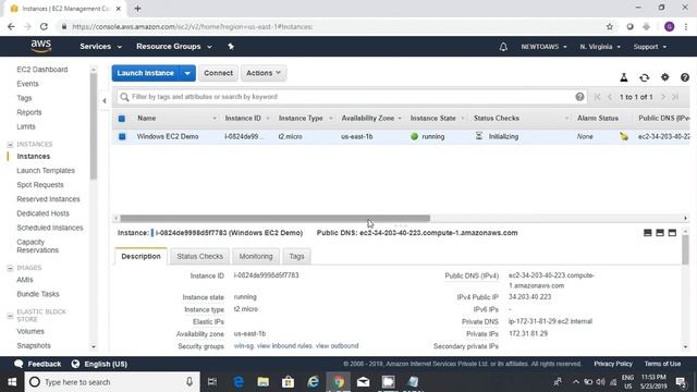 AWS EC2 Elastic Compute Cloud | Launching Windows Instance