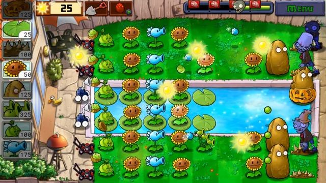 Plants vs. Zombies - Level 9 - Pool - Adventure 2 - Android Gameplay смотреть онлайн