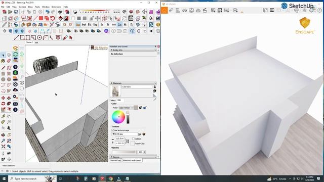 Enscape Carpet & Fabric Realistic Material approach  | Enscape materials SketchUp Tutorial