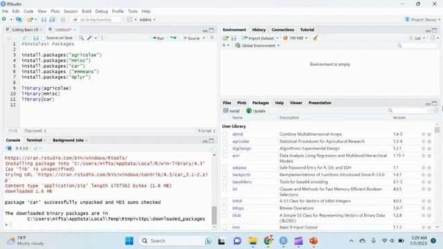 Tutorial Cara Mudah Install (Instalasi) Package R Studio / RStudio | MIFTAHUR RIZQI AKBAR