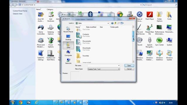 How to change cursor on vista,XP&7 смотреть онлайн