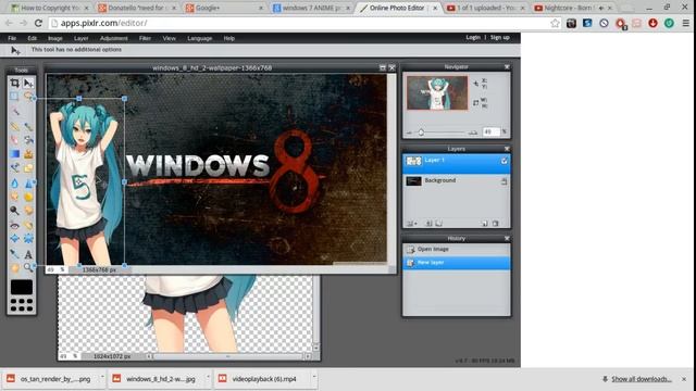 how to make a miku windows 8 wallpaper in HD смотреть онлайн