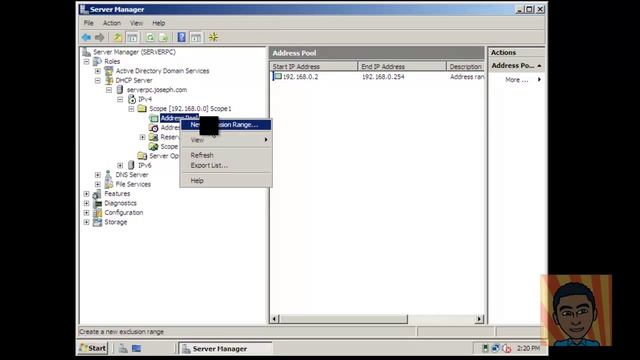 Setting up a DHCP Server on Windows Server 2008 смотреть онлайн