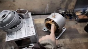 Восстановление Советского наждака ЭТ-62. Ленточный гриндер своими руками.