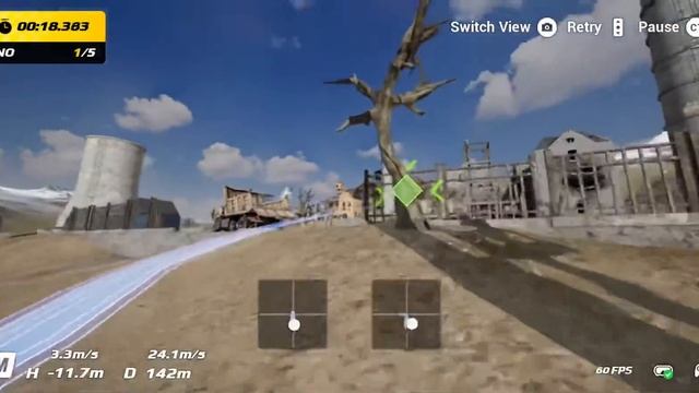 DJI Virtual Flight - Time Trials - Factory - Track 4 (5-Star Run) смотреть онлайн