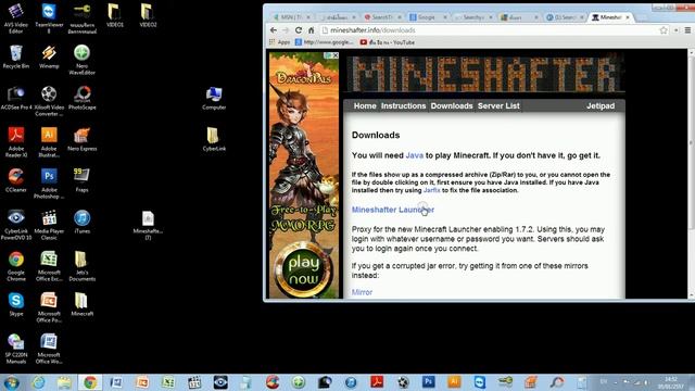 How to install Mineshafter laucher in Windows 7 Utimate смотреть онлайн