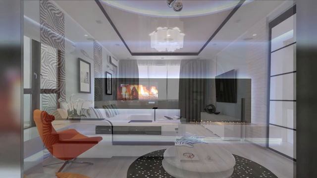 Дизайн гостиной в современном стиле. Идеи красивых дизайнов. Living Room design смотреть онлайн