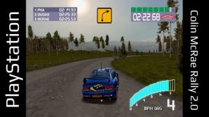 Colin McRae Rally 2.0 - PS1 - Finland Rally (DuckStation -gameplay)