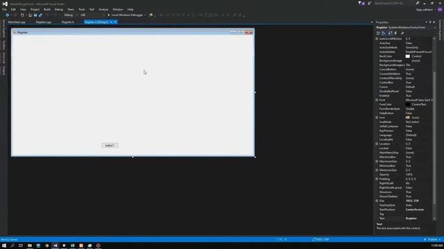 C++ tutorial for beginners user registration form with unral engine style (ui design Part-01)