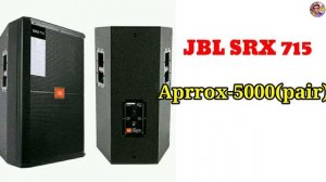 Jbl Srx 715 Top and Amplifire Mini Setup 30000 Ahuja 400watt speaker pbt 501 amplifire