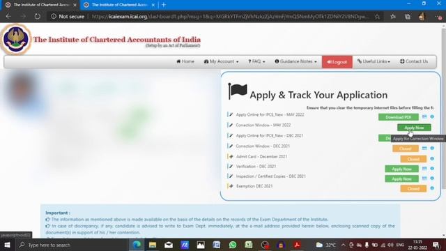 Important Note for CA Students for May 2022 Attempt| Correction Window OPEN For May 2022 Attempt смотреть онлайн