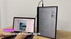 Портативный сенсорный монитор с динамиками для смартфона