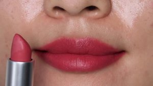 MAC powder kiss lipstick a little tamed swatches. true swatches,no filters