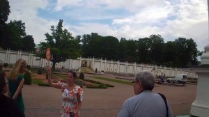 Walking Around the outside of Kadriorg Palace during SPB Tour in Tallinn, Estonia