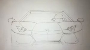 Lamborghini Aventador qanday chiziladi. Как нарисовать Ламба. How to draw Lamborghini Aventador.