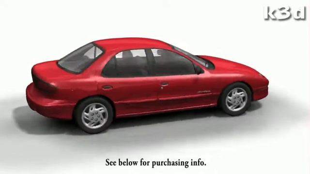 Pontiac Sunfire 3D model by k3d. смотреть онлайн