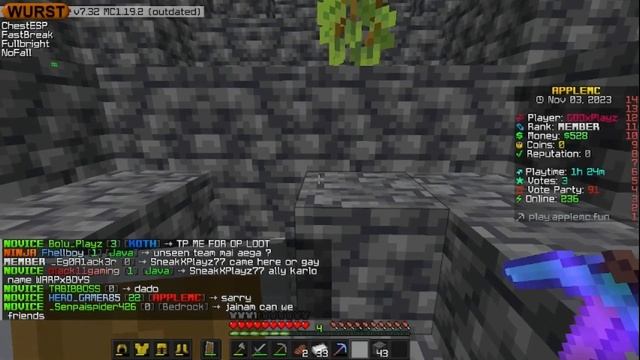 Completing 1 Million In 1 Hour In This Minecraft Server (APPLE MC) #minecraft #applemc #1million смотреть онлайн