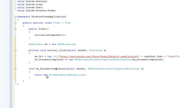 C# Tutorial 22, Webbrowser