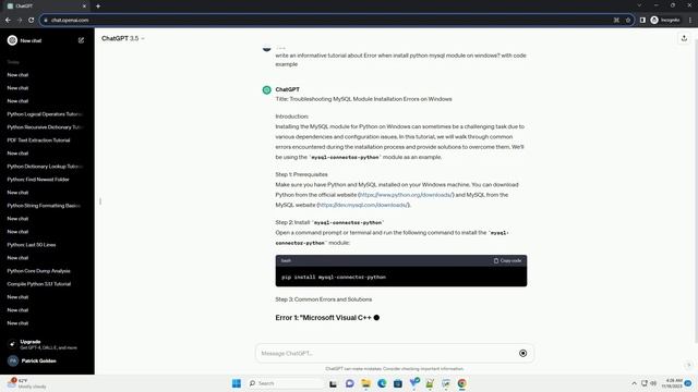 Error when install python mysql module on windows смотреть онлайн