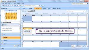 How to publish a calendar on Internet with Outlook 2007?