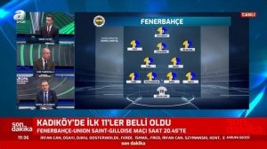 Fenerbahçe'nin Union Saint-Gilloise Karşısındaki İlk 11'i Belli Oldu! / A Spor / Avrupa Gecesi