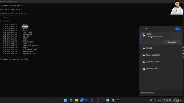 How to Find Your Wi Fi Password using command prompt on Windows 10  11