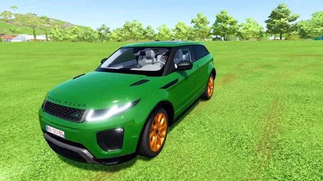 COLORED RANGE ROVER CARS & BMW POLICE CARS TRANSPORTING WITH TESLA TRUCK ! Farming Simulator 22 смотреть онлайн