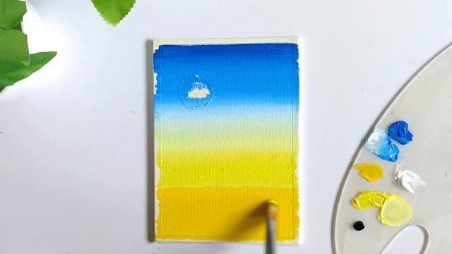 Easy Sunset Painting Tutorial for Beginners || Girl sitting on Bench Step by Step Painting Tutorial