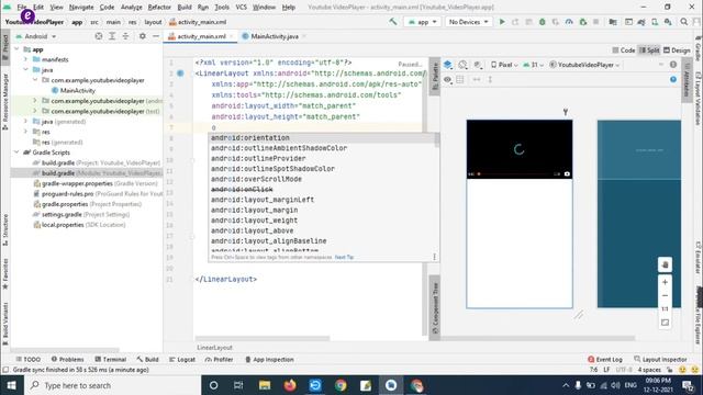How Implement Youtube Video Player View in Android Studio Hindi | Youtube Video PlayerView | edutik смотреть онлайн