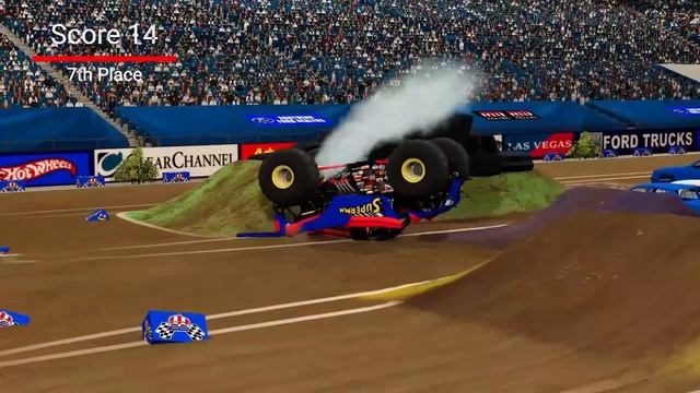 14 Truck Freestyle| Monster Jam Pontiac Silverdome 2006 | BeamNG.Drive Monster Jam смотреть онлайн