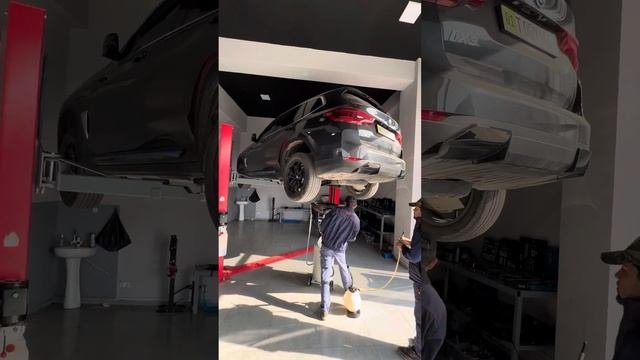 Замена масла на редукторах BMW IX3 #BMW #ix3 #electrocar #bydservice #byd #tesla #заменамасла
