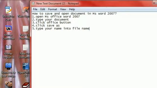 How to save and open Microsoft Office Word 2007(lesson 1) смотреть онлайн